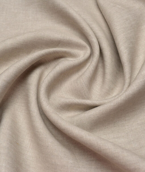 Burgoyne 40 LEA Solids 100% Linen Suiting Fabric (Oatmeal Beige)