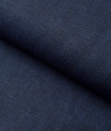 Burgoyne 25 LEA Structured 100% Linen Suiting Fabric (Dark Royal Blue)