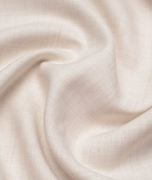 Burgoyne 25 LEA Structured 100% Linen Suiting Fabric (Light Beige)