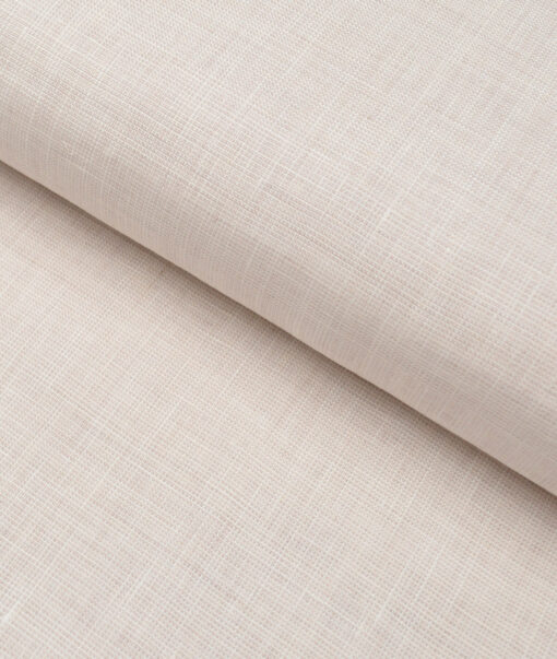 Burgoyne 25 LEA Structured 100% Linen Suiting Fabric (Light Beige)