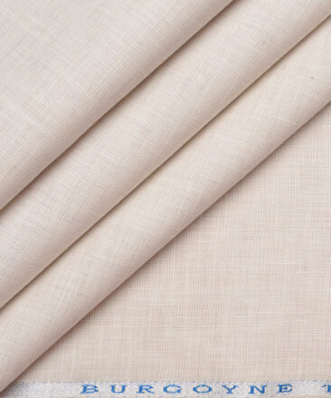 Burgoyne 25 LEA Structured 100% Linen Suiting Fabric (Light Beige)