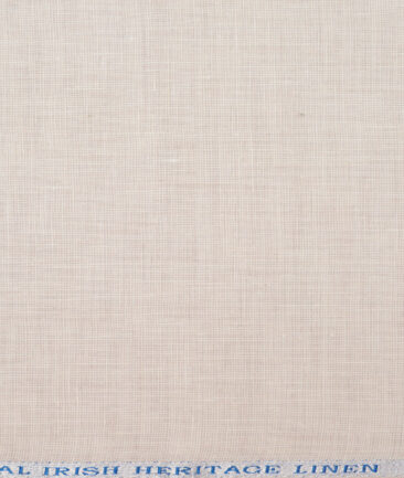 Burgoyne 25 LEA Structured 100% Linen Suiting Fabric (Light Beige)