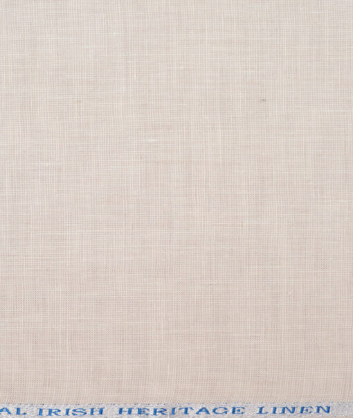 Burgoyne 25 LEA Structured 100% Linen Suiting Fabric (Light Beige)