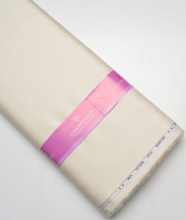 J.Hampstead  Giza Cotton Structured Shirting Fabric (Beige)