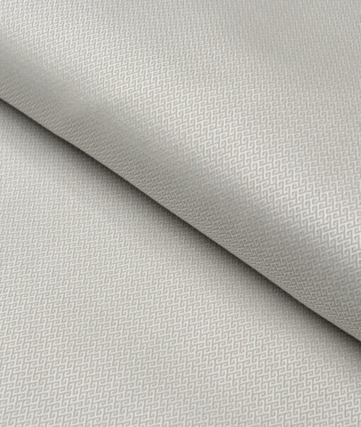J.Hampstead  Giza Cotton Structured Shirting Fabric (Light Grey)
