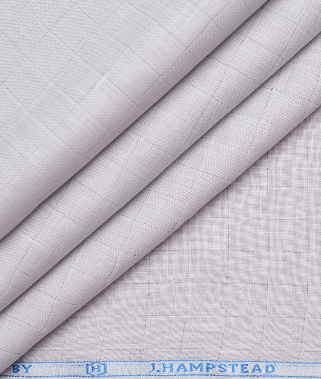 J.Hampstead 60 LEA European Linen Checks Shirting Fabric (Light Grey) J.Hampstead 60 LEA European Linen Checks Shirting Fabric (Light Grey)