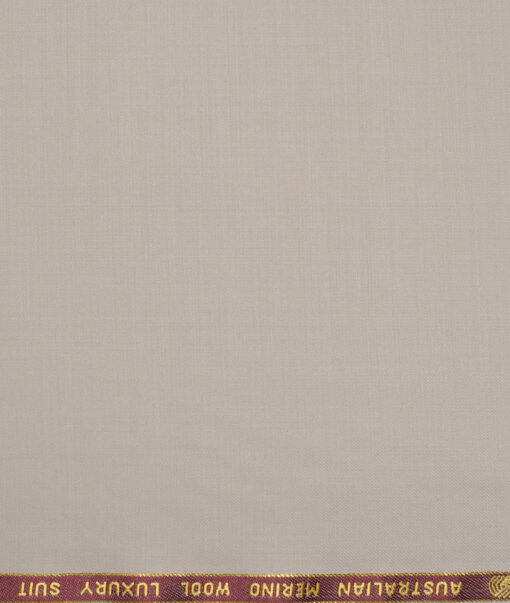 Vercelli Italy Super 120's Solids 50% Merino Wool Suiting Fabric (Greyish Beige)