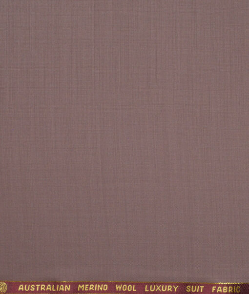 Vercelli Italy Super 120's Solids 50% Merino Wool Suiting Fabric (Mauve)
