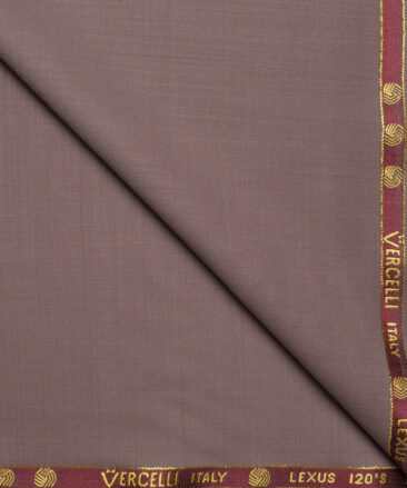 Vercelli Italy Super 120's Solids 50% Merino Wool Suiting Fabric (Mauve)