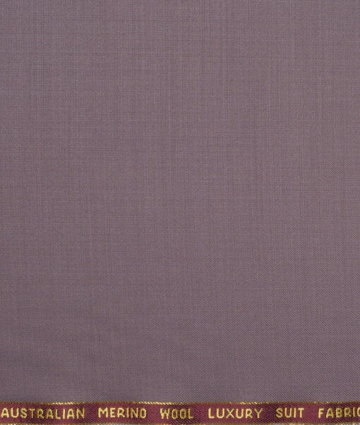 Vercelli Italy Super 120's Solids 50% Merino Wool Suiting Fabric (Venus Purple)