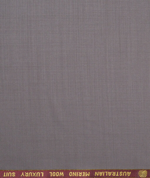 Vercelli Italy Super 120's Solids 50% Merino Wool Suiting Fabric (Warm Purplish Grey)