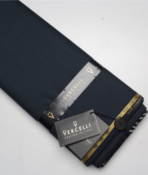 Vercelli Italy Super 120's Solids 50% Merino Wool Suiting Fabric (Deep Sea Green)