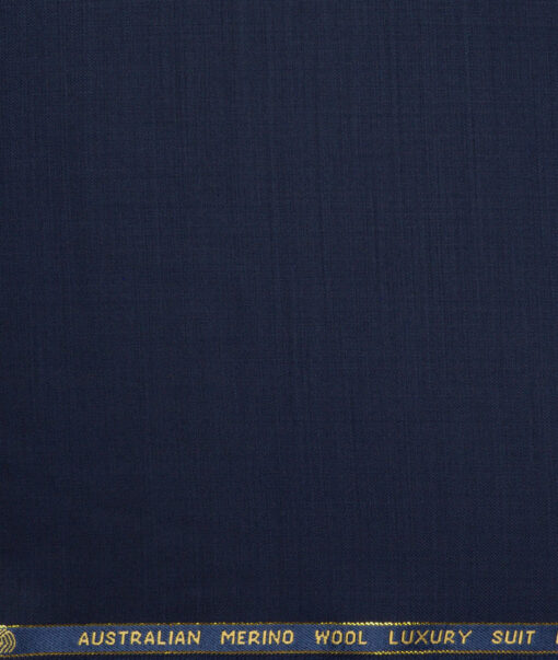 Vercelli Italy Super 120's Solids 70% Merino Wool Suiting Fabric (Dark Royal Blue)