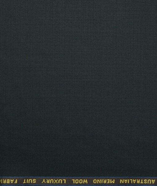 Vercelli Italy Super 150's Solids 70% Merino Wool Suiting Fabric (Dark Sea Green)
