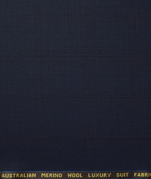 Vercelli Italy Super 150's Checks 70% Merino Wool Suiting Fabric (Dark Blue)