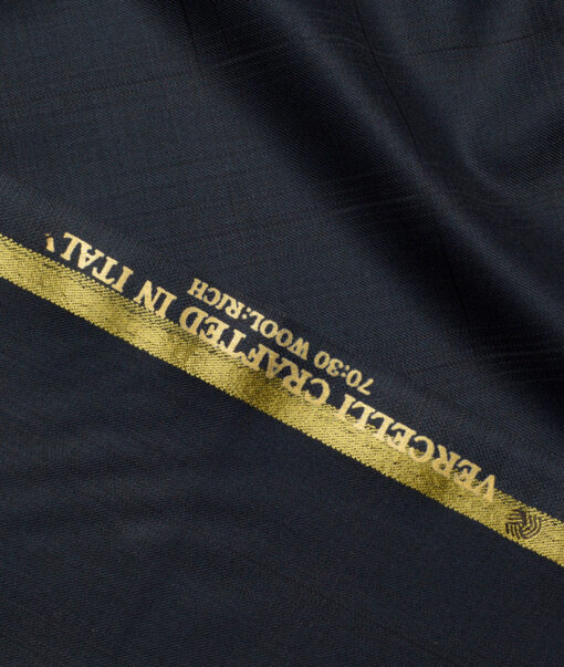 Vercelli Italy Super 150's Checks 70% Merino Wool Suiting Fabric (Dark Green)