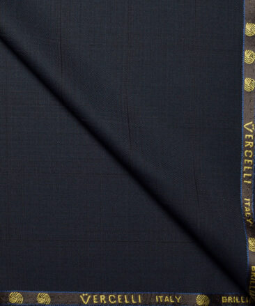 Vercelli Italy Super 150's Checks 70% Merino Wool Suiting Fabric (Dark Green)