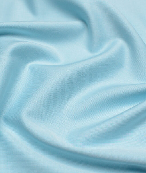 Tresca by Arvind  Superfine Cotton Structured Shirting Fabric (Arctic Blue) - Image 2