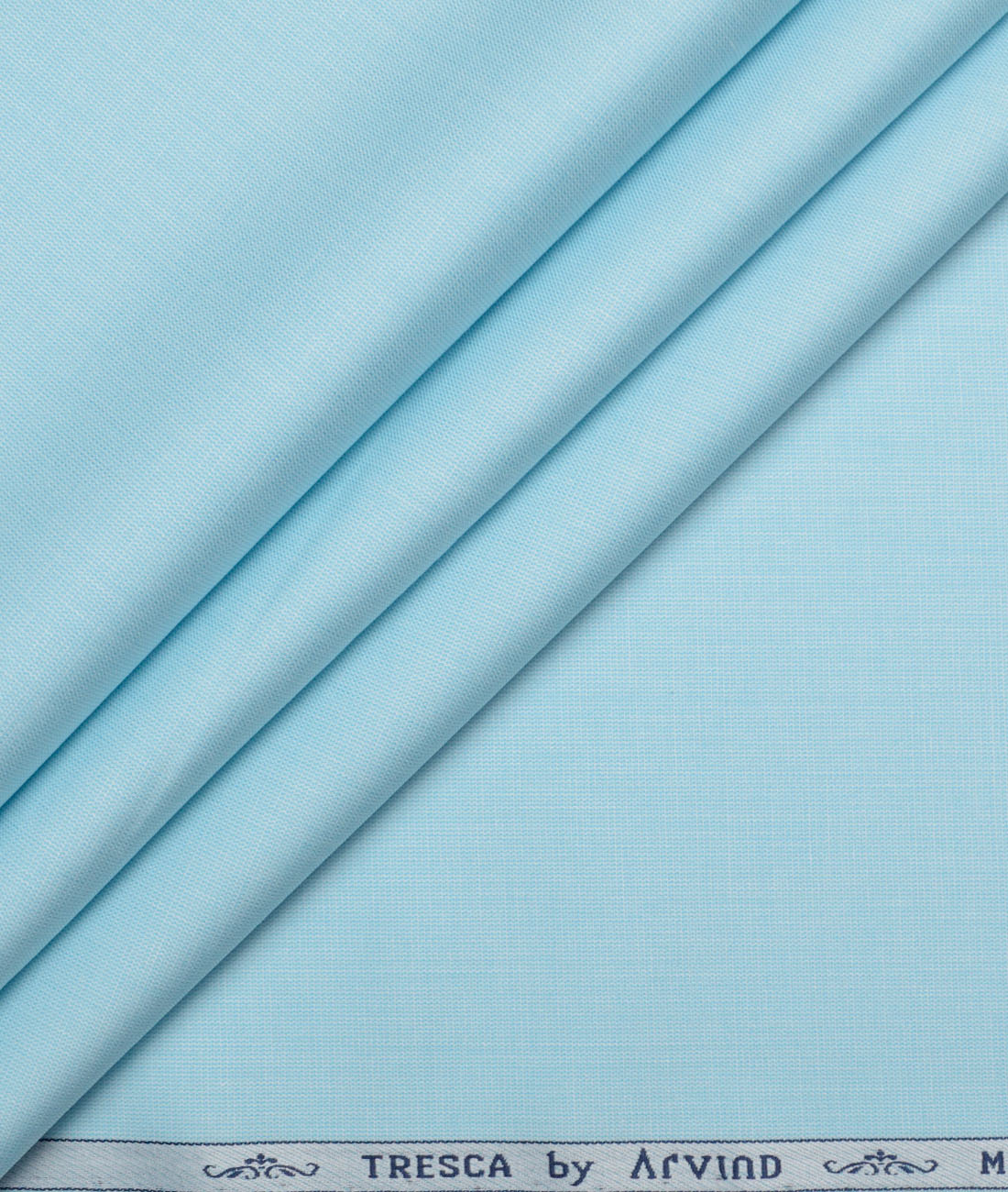 Tresca by Arvind Superfine Cotton Structured Shirting Fabric (Arctic Blue) - Image 1