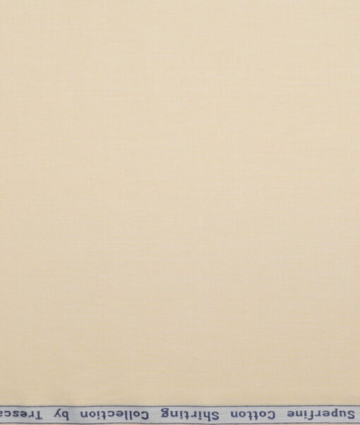 Tresca by Arvind  Superfine Cotton Structured Shirting Fabric (Beige) - Image 4