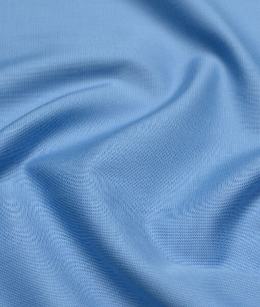 Tresca by Arvind  Superfine Cotton Structured Shirting Fabric (Denim Blue) - Image 2