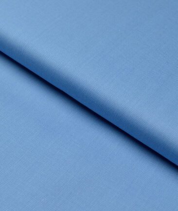Tresca by Arvind  Superfine Cotton Structured Shirting Fabric (Denim Blue) - Image 5