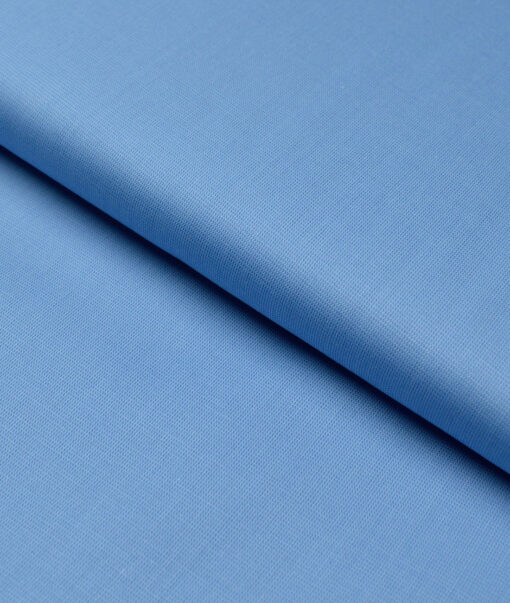 Tresca by Arvind  Superfine Cotton Structured Shirting Fabric (Denim Blue) - Image 5