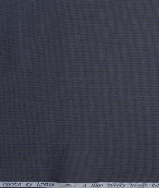 Tresca by Arvind  Giza Cotton Structured Shirting Fabric (Dark Grey) - Image 4