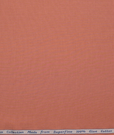 Tresca by Arvind  Giza Cotton Structured Shirting Fabric (Dark Peach) - Image 4