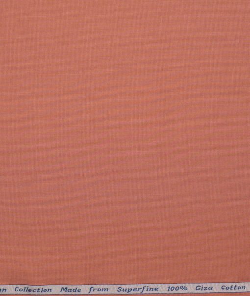 Tresca by Arvind  Giza Cotton Structured Shirting Fabric (Dark Peach) - Image 4