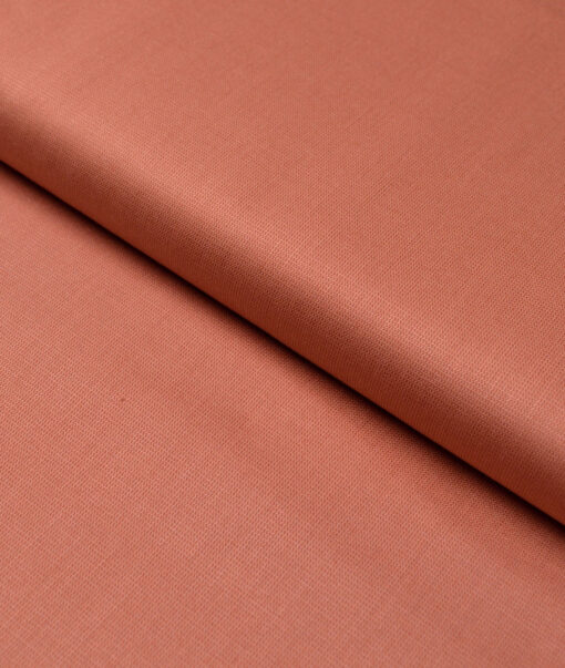 Tresca by Arvind  Giza Cotton Structured Shirting Fabric (Dark Peach) - Image 5