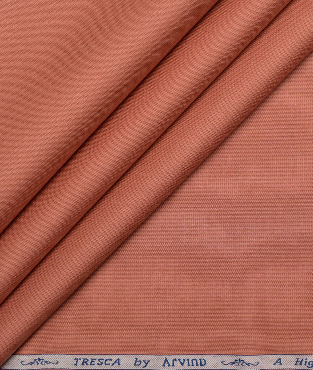 Tresca by Arvind Giza Cotton Structured Shirting Fabric (Dark Peach) - Image 1