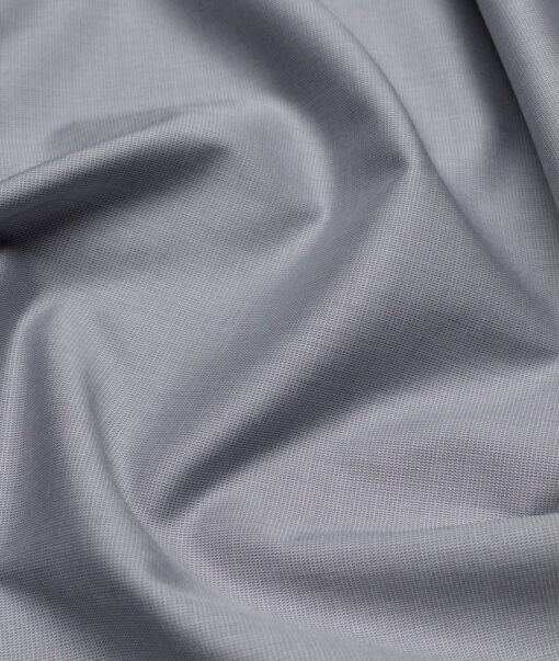 Tresca by Arvind  Superfine Cotton Structured Shirting Fabric (Grey) - Image 2