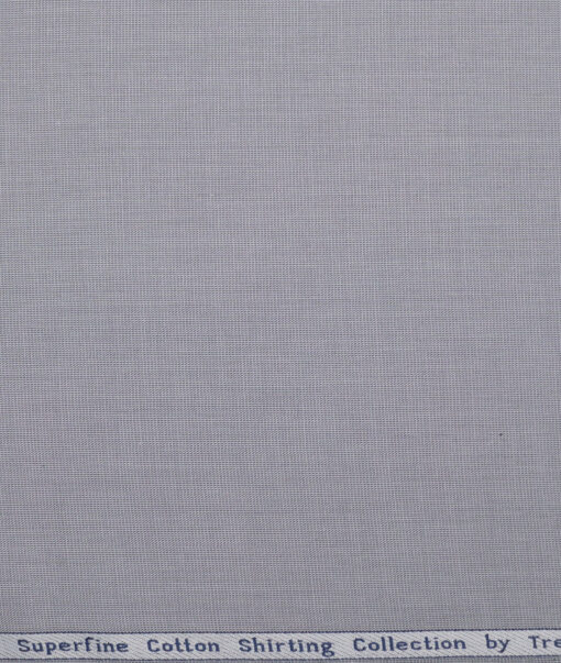 Tresca by Arvind  Superfine Cotton Structured Shirting Fabric (Grey) - Image 4