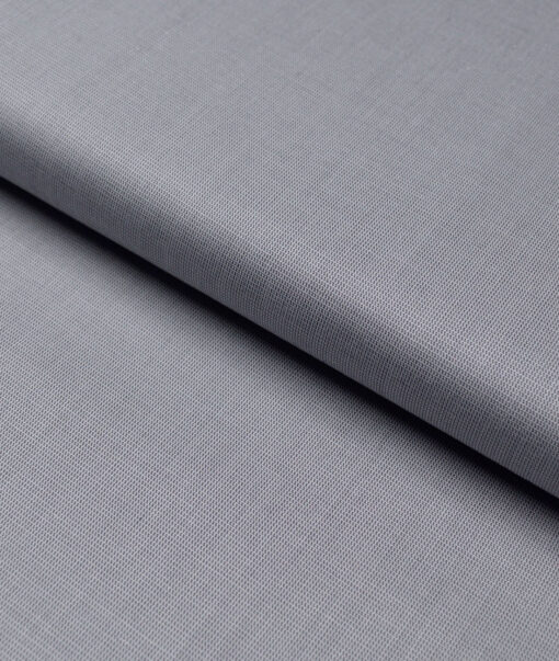 Tresca by Arvind  Superfine Cotton Structured Shirting Fabric (Grey) - Image 5