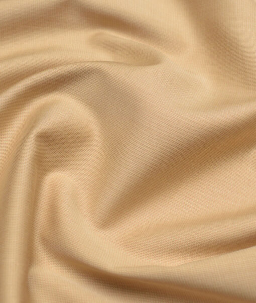 Tresca by Arvind  Superfine Cotton Structured Shirting Fabric (Sand Brown) - Image 2