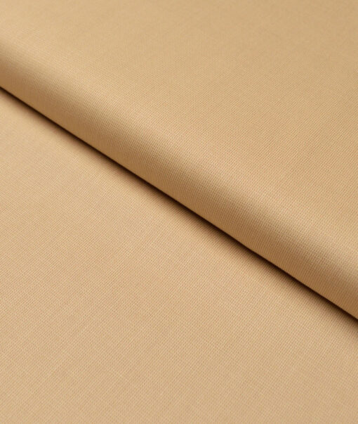 Tresca by Arvind  Superfine Cotton Structured Shirting Fabric (Sand Brown) - Image 5