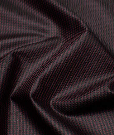 Tresca by Arvind  Superfine Cotton Structured Shirting Fabric (Dark Wine) - Image 2