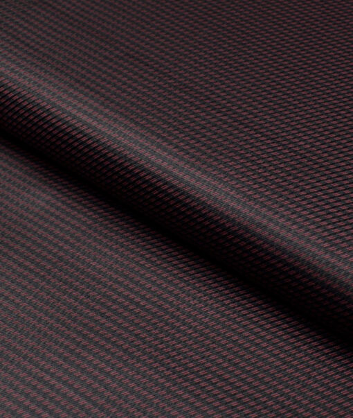Tresca by Arvind  Superfine Cotton Structured Shirting Fabric (Dark Wine) - Image 5