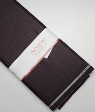 Tresca by Arvind  Superfine Cotton Structured Shirting Fabric (Dark Wine) - Image 6