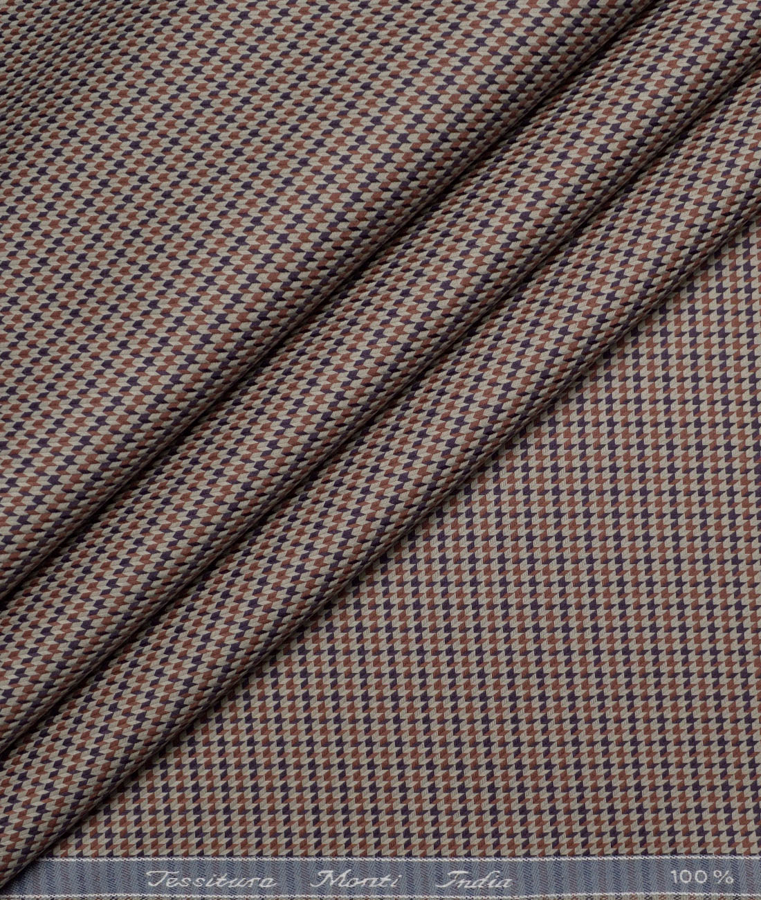 Tessitura Monti Giza Cotton Self Design Shirting Fabric (Light Brown) Tessitura Monti Giza Cotton Self Design Shirting Fabric (Light Brown)