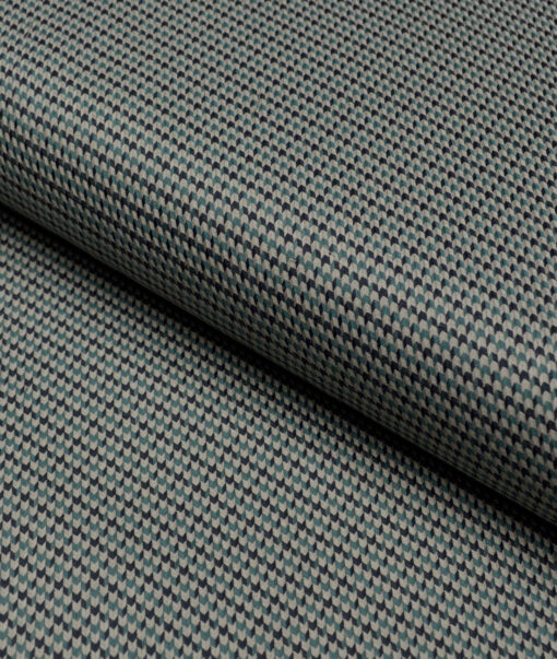 Tessitura Monti  Giza Cotton Self Design Shirting Fabric (Light Olive Green)