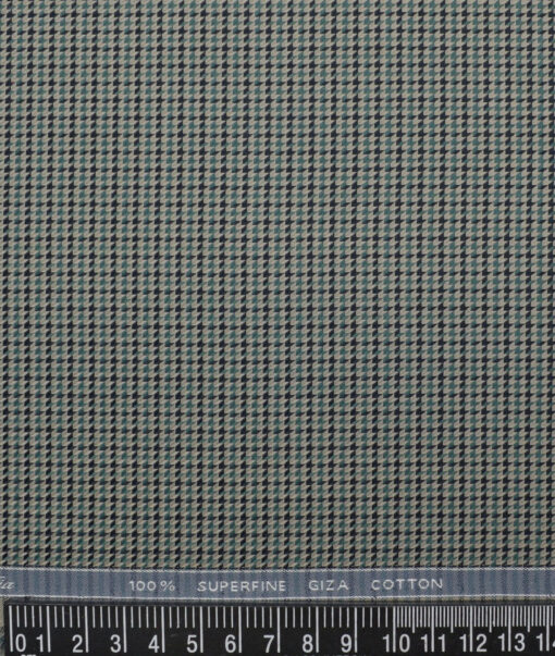 Tessitura Monti  Giza Cotton Self Design Shirting Fabric (Light Olive Green)