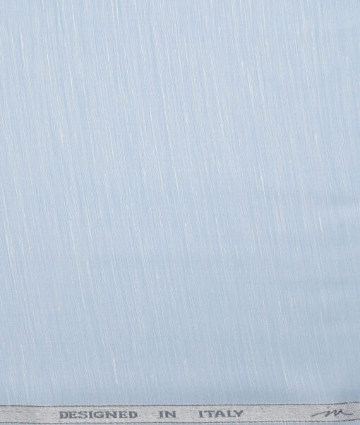 Tessitura Monti  Linen Tencel Solids Shirting Fabric (Sky Blue)