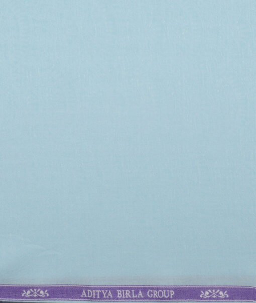 Soktas  European Micro Tencel Self Design Shirting Fabric (Mint Blue)