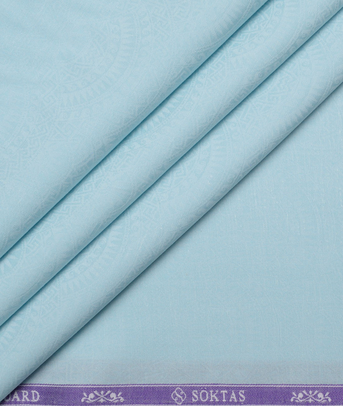 Soktas European Micro Tencel Self Design Shirting Fabric (Mint Blue) Soktas European Micro Tencel Self Design Shirting Fabric (Mint Blue)