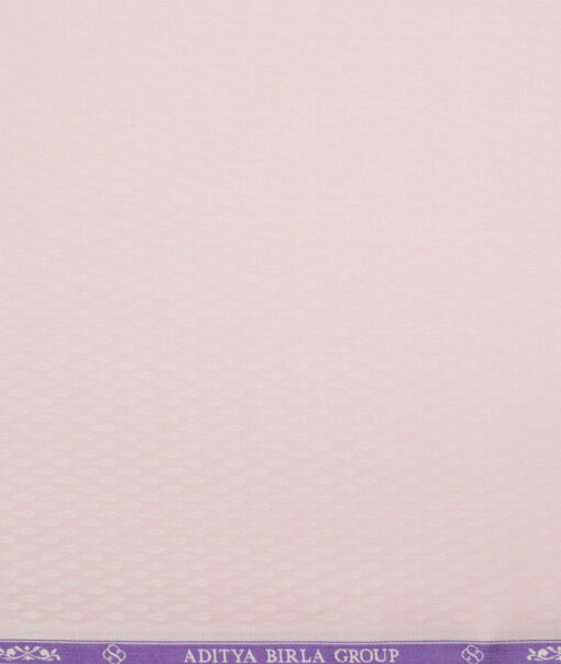 Soktas  Giza Cotton Self Design Shirting Fabric (Pink)