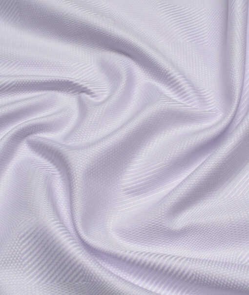 Soktas  Giza Cotton Self Design Shirting Fabric (Light Purple)