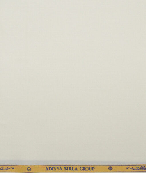 Soktas 2 Ply 120's Giza Cotton Solids Shirting Fabric (Cream)