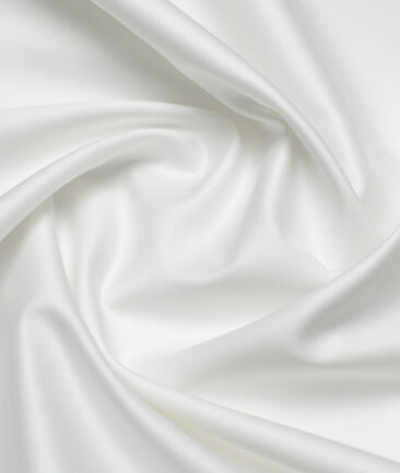 Soktas 2 Ply 120's Giza Cotton Solids Shirting Fabric (White)
